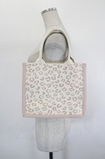 画像2: m petit by misako / ロゴ刺繍ニットトートバッグ  アイボリーｘピンク I-26-08-17-113-LO-BG-SA-ZI (2)
