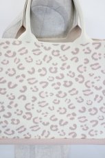 画像4: m petit by misako / ロゴ刺繍ニットトートバッグ  アイボリーｘピンク I-26-08-17-113-LO-BG-SA-ZI (4)