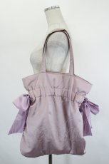 画像2: Maison de FLEUR / バイカラーダブルリボンギャザートートバッグ  ピンク×ラベンダー I-26-08-17-114-LO-BG-TE-ZI (2)