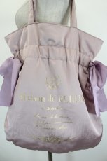 画像4: Maison de FLEUR / バイカラーダブルリボンギャザートートバッグ  ピンク×ラベンダー I-26-08-17-114-LO-BG-TE-ZI (4)