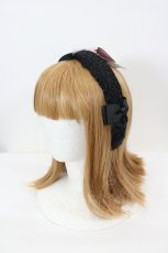 画像1: m petit by misako / AMレースカチューシャ  黒 I-26-08-17-120-LO-AC-SA-ZI (1)