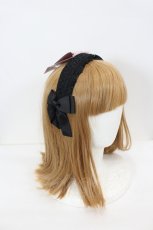 画像2: m petit by misako / AMレースカチューシャ  黒 I-26-08-17-120-LO-AC-SA-ZI (2)