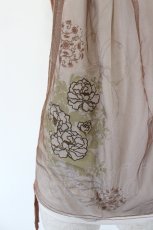 画像4: Ozz oneste / チャイナボタンフラワー刺繍チュール重ねキャミソール  アイボリー I-26-08-17-023-OO-TO-SA-ZI (4)