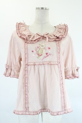 Preview of テディローズ刺繍使いブラウス  ピンク