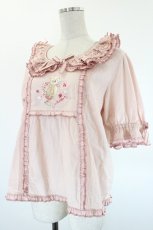画像3: PINK HOUSE / テディローズ刺繍使いブラウス  ピンク I-26-08-20-042-LO-BL-TE-ZI (3)
