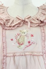画像4: PINK HOUSE / テディローズ刺繍使いブラウス  ピンク I-26-08-20-042-LO-BL-TE-ZI (4)