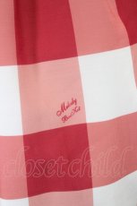 画像4: Melody BasKet / Melody Block Check ワンピース M 赤 I-26-08-20-048-LO-OP-TE-ZI (4)