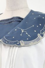 画像4: Amavel / Fantasy Milky Wayブラウス  白Ｘ紺 I-26-08-20-005-CA-BL-SA-ZI (4)