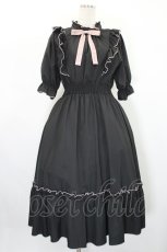 画像1: m petit by misako / NINA'SコラボAMハイショクメローワンピース M 黒 I-26-08-20-056-LO-OP-TE-ZI (1)