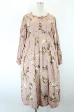 画像1: PINK HOUSE / フラッフィー・キティーズミディワンピース  ピンク I-26-08-20-087-LO-OP-TE-ZI (1)