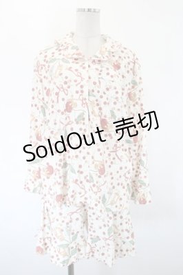Preview of キャットチェリードロップルームウェア  アイボリー