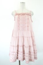 画像1: PINK HOUSE / フリル使いキャミソールチュニックブラウス  ピンク I-26-08-20-090-LO-BL-TE-ZI (1)
