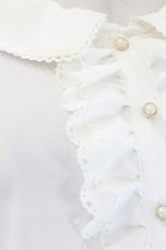 画像4: Secret Honey / 刺繍タイ付きブラウス  白 I-26-08-20-009-CA-BL-SA-ZI (4)