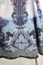 画像3: OZZ ANGELO / 絵画プリントスカート  青 I-26-08-20-101-OO-SK-SA-ZI (3)