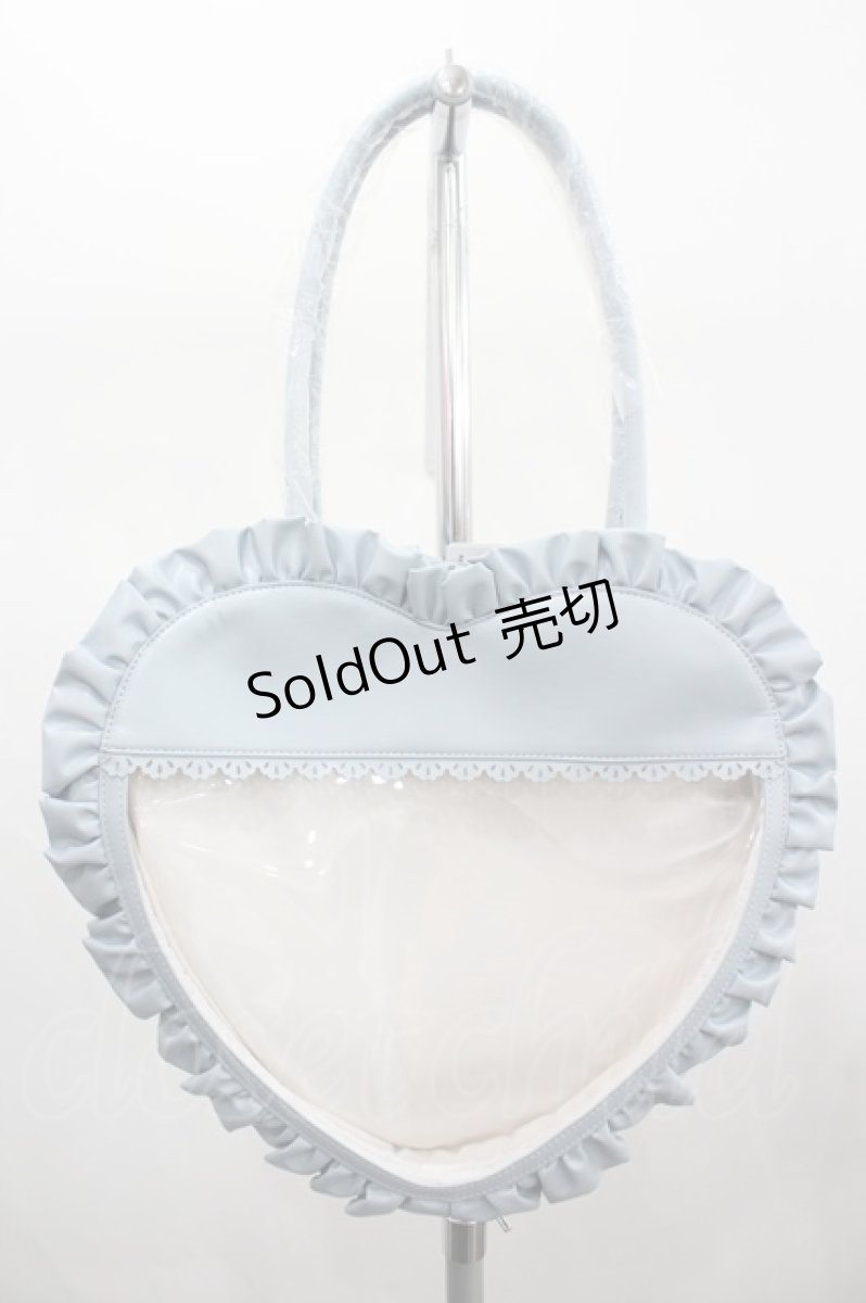 画像2: axes femme kawaii / 推し活ハートバッグ  サックス I-26-08-20-112-AX-BG-TE-ZT1002K (2)