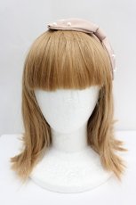 画像2: m petit by misako / パールリボンカチューシャ  ベージュ I-26-08-20-127-LO-AC-TE-ZI (2)
