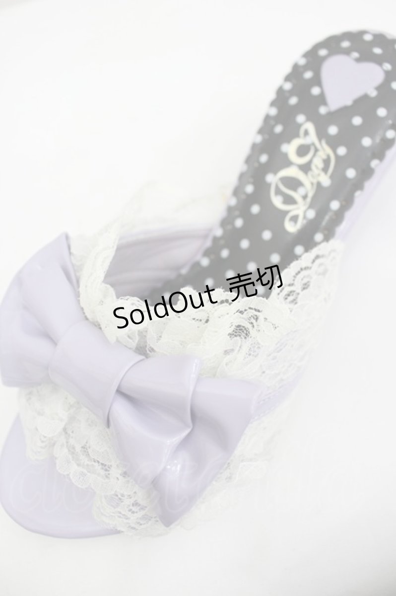 画像4: DearMyLove / エナメルリボンレースパンプス 25.5CM 白 I-26-08-20-137-GO-SH-SA-ZI (4)