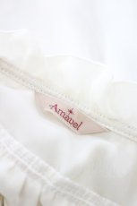 画像5: Amavel / サテン&レース切り替えブラウス  ベージュＸブラウン I-26-08-20-002-CA-BL-SA-ZI (5)