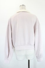 画像2: Fi.n.t / ロゴ刺繍ハーフジップスウェット  ピンク I-26-08-20-022-CA-TO-SA-ZI (2)