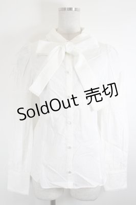 Preview of リボンタイブラウス  白。