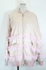 画像1: Swankiss / AU heart tulle MA-1  ピンク I-26-08-21-055-LO-JA-IG-ZI (1)