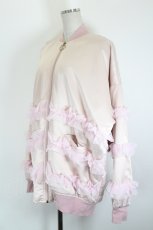 画像2: Swankiss / AU heart tulle MA-1  ピンク I-26-08-21-055-LO-JA-IG-ZI (2)