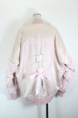 画像3: Swankiss / AU heart tulle MA-1  ピンク I-26-08-21-055-LO-JA-IG-ZI (3)