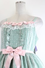 画像2: Angelic Pretty / Sweet Dotシフォンジャンパースカート  ミント I-26-08-21-064-AP-OP-TE-ZI (2)