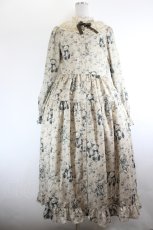 画像1: Melody BasKet / Vintage bearフロントボタンワンピース L ベージュ I-26-08-21-069-LO-OP-TE-ZI (1)