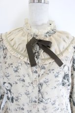 画像2: Melody BasKet / Vintage bearフロントボタンワンピース L ベージュ I-26-08-21-069-LO-OP-TE-ZI (2)
