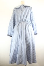 画像3: m petit by misako / リボンチェックワンピース 3L サックスチェック I-26-08-21-073-LO-OP-SA-ZI (3)