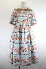 画像1: axes femme kawaii / お菓子の家柄ワンピース M ミント I-26-08-21-076-AX-BL-TE-ZI (1)