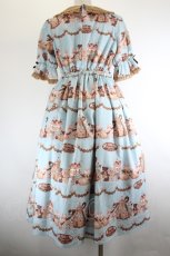 画像3: axes femme kawaii / お菓子の家柄ワンピース M ミント I-26-08-21-076-AX-BL-TE-ZI (3)