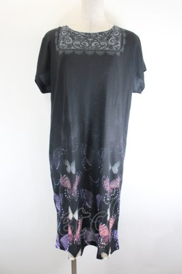 Preview of Tシャツワンピース（バタフライ）  黒