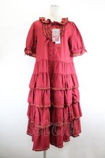 画像1: PINK HOUSE / フローラルテープ使いワンピース  ローズ I-26-08-21-094-LO-OP-TE-ZI (1)
