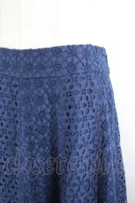 画像2: Jane Marple Dans Le Salon / カットワーク刺繍スカート M ネイビー I-26-08-21-103-JM-SK-TE-ZI (2)
