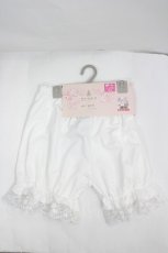 画像1: m petit by misako / ECAM3ブカサネレースドロワーズ M~L 中白 I-26-08-21-110-LO-PA-SA-ZI (1)
