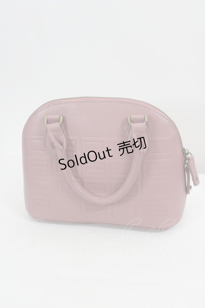 画像2: Maison de FLEUR Petite Robe canone / パキっと割れないエンボスバッグ  ピンク I-26-08-21-115-LO-BG-SA-ZT858 (2)