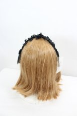 画像3: axes femme / レースップヘッドドレス  黒 I-26-08-21-117-AX-AC-TE-ZI (3)