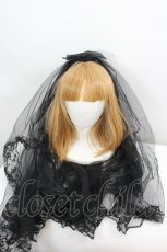 画像1: Morun x Muuna Stoik / リボンコームベール  黒 I-26-08-21-120-LO-AC-TE-ZI (1)