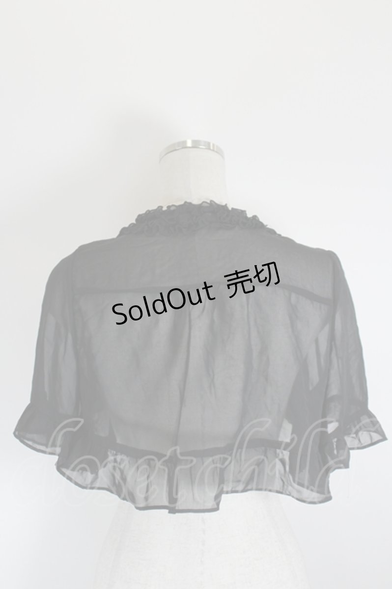 画像3: axes femme / シフォンボレロ  黒 I-26-08-21-011-AX-TO-SA-ZI (3)