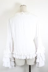 画像3: Vallee lys / Fairy Tale Ruffle Chiffon Bolero  白 I-26-08-21-021-GO-SH-TE-ZI (3)