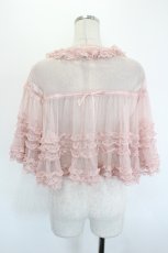 画像2: PINK HOUSE / ドットチュールフリルケープ  ピンク I-26-08-23-028-LO-TO-SA-ZI (2)