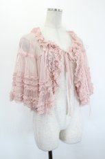 画像3: PINK HOUSE / ドットチュールフリルケープ  ピンク I-26-08-23-028-LO-TO-SA-ZI (3)