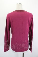 画像2: INGEBORG / ドットリボンカットカーディガン  ボルドー I-26-08-23-039-LO-TO-SA-ZI (2)