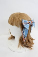画像6: Physical Drop / チェック長袖ワンピース  青Ｘオレンジチェック I-26-08-23-066-LO-OP-SA-ZI (6)