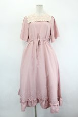 画像1: m petit by misako / TT*AOKレースセーラーワンピース S ピンク I-26-08-23-076-LO-OP-TE-ZI (1)