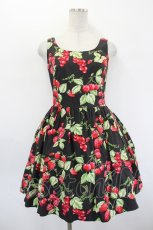 画像1: MILK / CHERRY gardenドレス  ブラックベース I-26-08-23-078-ML-OP-SA-ZI (1)