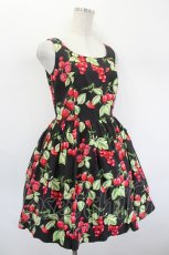 画像4: MILK / CHERRY gardenドレス  ブラックベース I-26-08-23-078-ML-OP-SA-ZI (4)