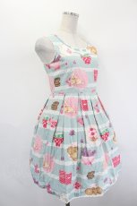 画像4: Shirley Temple / パリジェンヌの雑貨ジャンパースカート 150CM サックス I-26-08-23-079-ET-OP-SA-ZI (4)